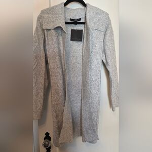 Marc New York Grey Long Knit Duster Cardigan NWT Small